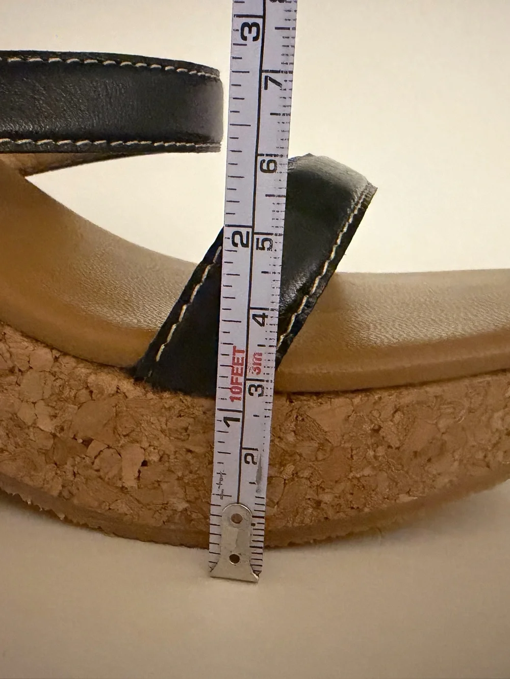 JCREW Women’s Dark Brown Strap Cork Wedge Sandals